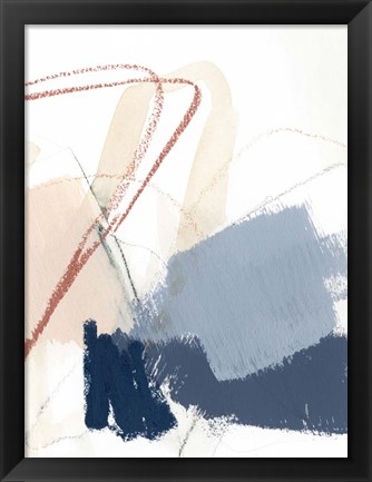 Framed Blue Shuffle IV Print