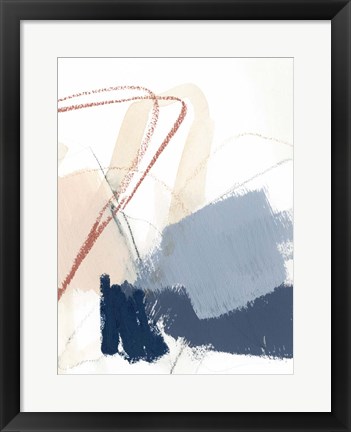 Framed Blue Shuffle IV Print