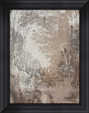 Framed Fresco Collage III Print