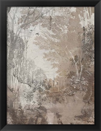 Framed Fresco Collage III Print