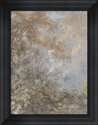 Framed Forest Fresco I Print