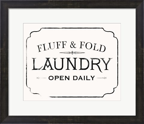 Framed Fluff &amp; Fold I Print