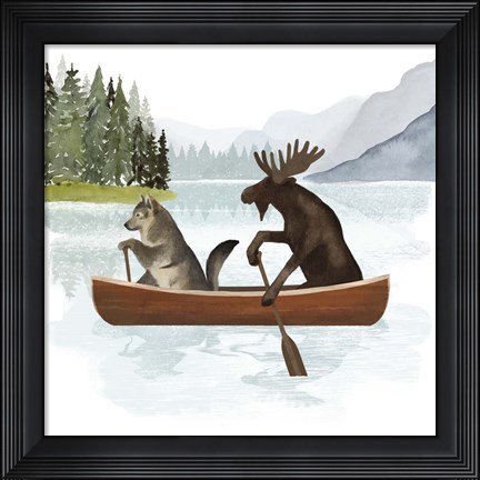 Framed Canoe Trip II Print