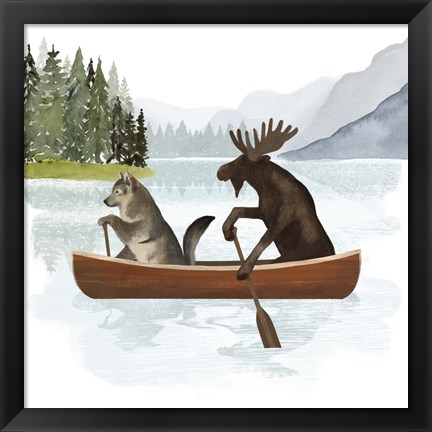 Framed Canoe Trip II Print