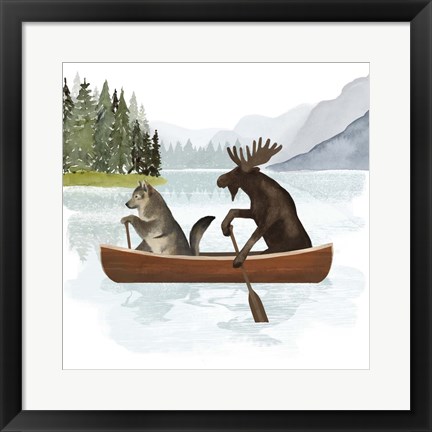 Framed Canoe Trip II Print