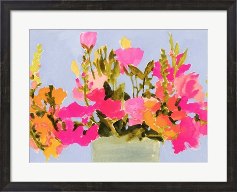 Framed Saturated Spring Blooms I Print