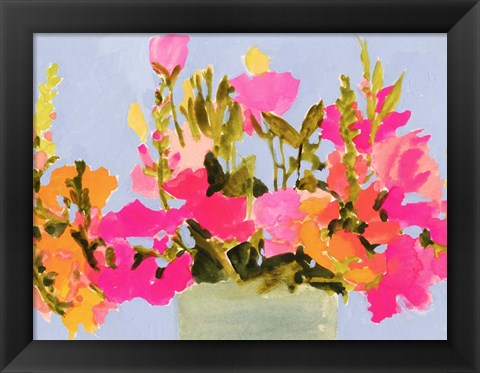 Framed Saturated Spring Blooms I Print