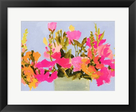 Framed Saturated Spring Blooms I Print