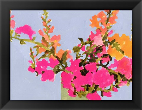 Framed Saturated Spring Blooms II Print