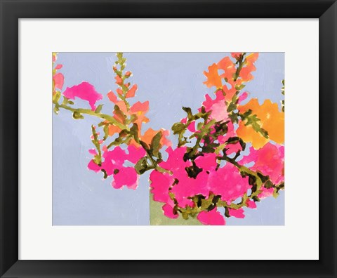 Framed Saturated Spring Blooms II Print