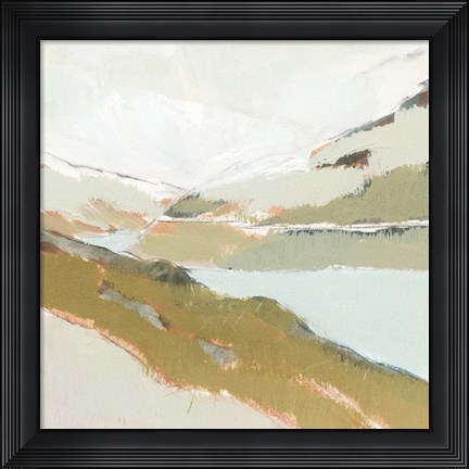 Framed Fading Valley I Print