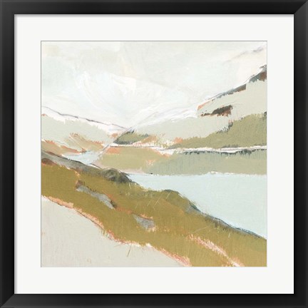 Framed Fading Valley I Print