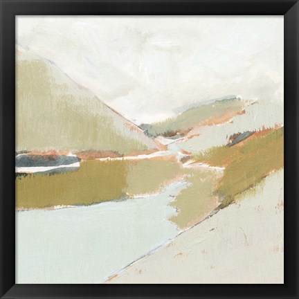 Framed Fading Valley II Print