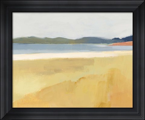 Framed Ochre Seaside II Print