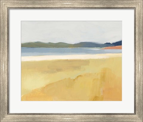 Framed Ochre Seaside II Print