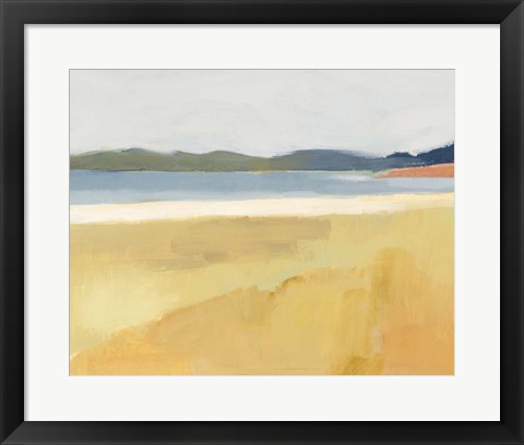 Framed Ochre Seaside II Print