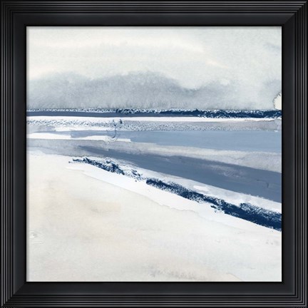 Framed Beach Stripes I Print