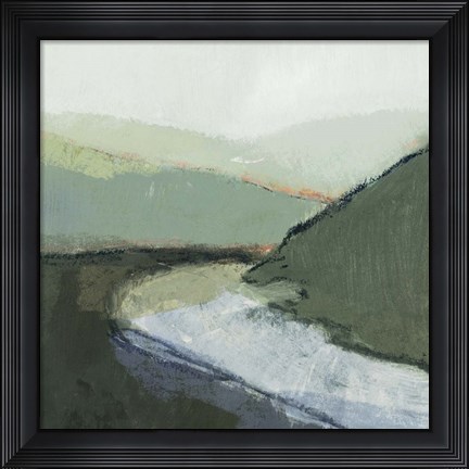 Framed Riverbend Landscape I Print