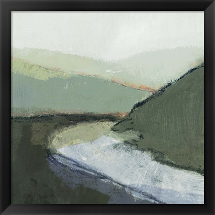 Framed Riverbend Landscape I Print