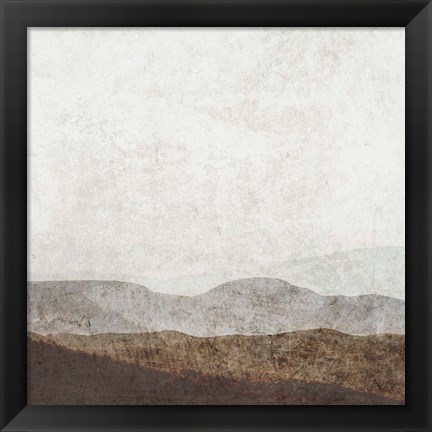 Framed Burnished Mountains I Print