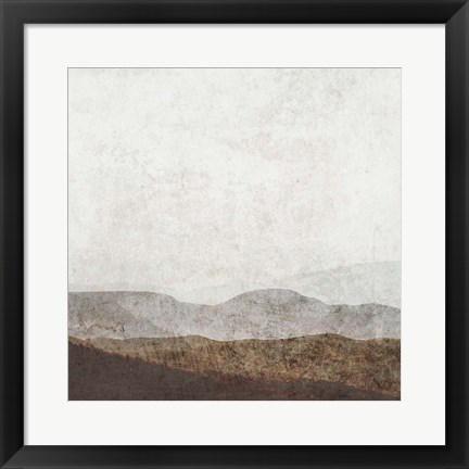 Framed Burnished Mountains I Print