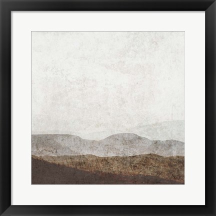 Framed Burnished Mountains I Print