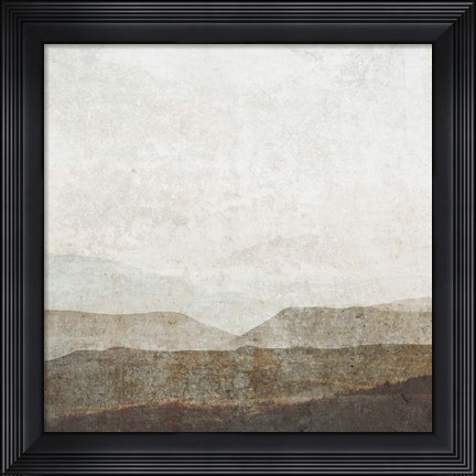 Framed Burnished Mountains II Print