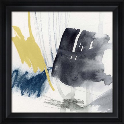 Framed Lemon and Indigo II Print