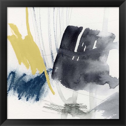Framed Lemon and Indigo II Print