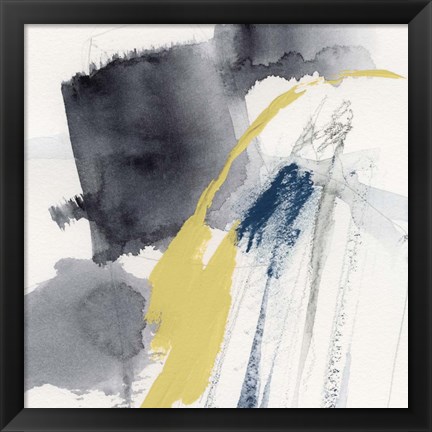 Framed Lemon and Indigo III Print