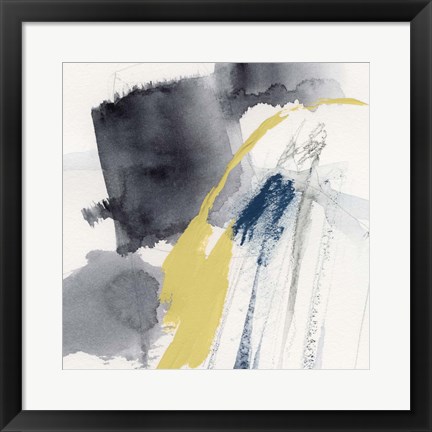 Framed Lemon and Indigo III Print