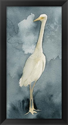 Framed Simple Egret II Print