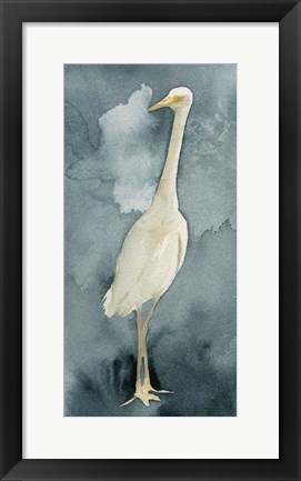 Framed Simple Egret II Print