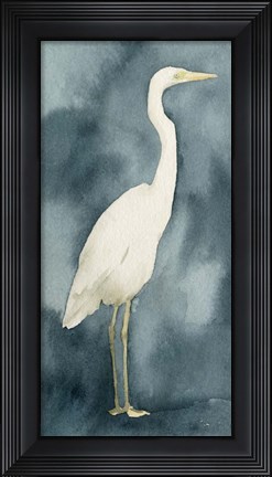 Framed Simple Egret III Print