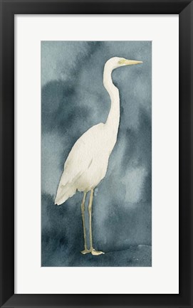 Framed Simple Egret III Print