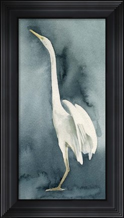Framed Simple Egret IV Print