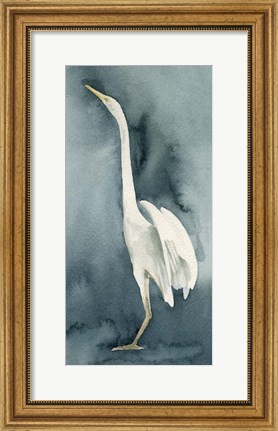 Framed Simple Egret IV Print