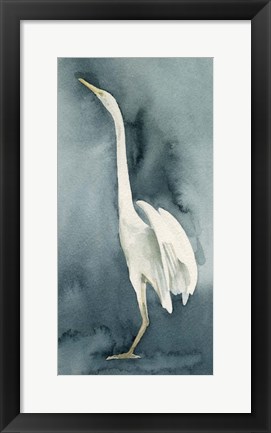 Framed Simple Egret IV Print