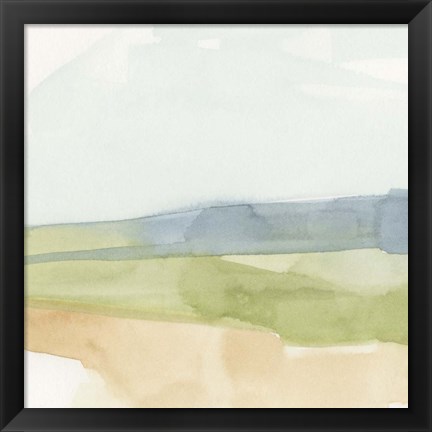 Framed Pastel Slopes I Print