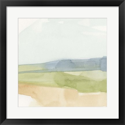 Framed Pastel Slopes I Print