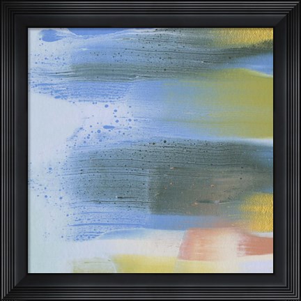 Framed Rainbow Scrape II Print