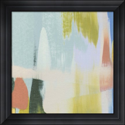 Framed Rainbow Scrape IV Print