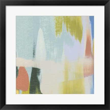 Framed Rainbow Scrape IV Print