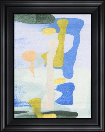 Framed Rorschach Rainbow I Print