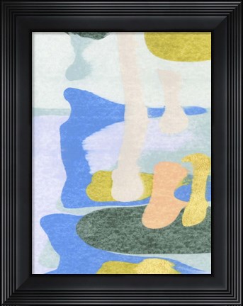 Framed Rorschach Rainbow II Print