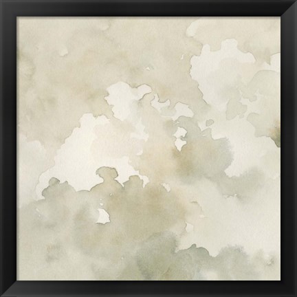 Framed Warm Clouds Abstract I Print