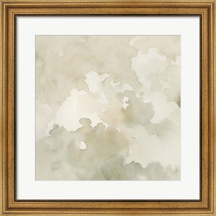 Framed Warm Clouds Abstract I Print