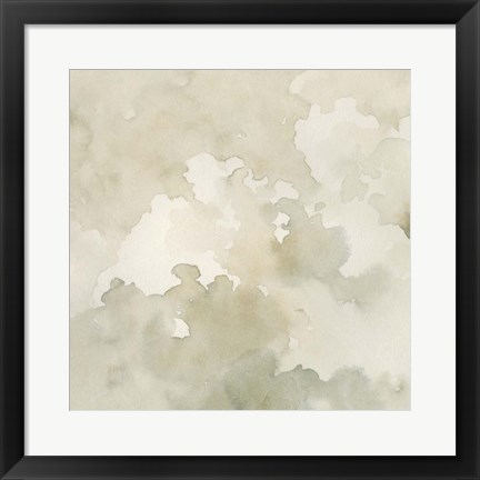 Framed Warm Clouds Abstract I Print