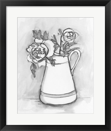 Framed Backyard Bouquet I Print