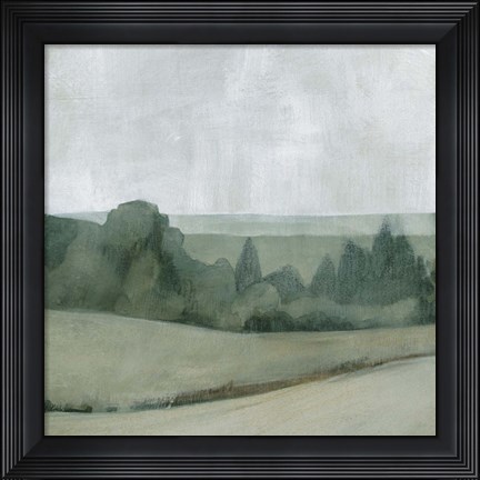 Framed Soft Evening Landscape I Print